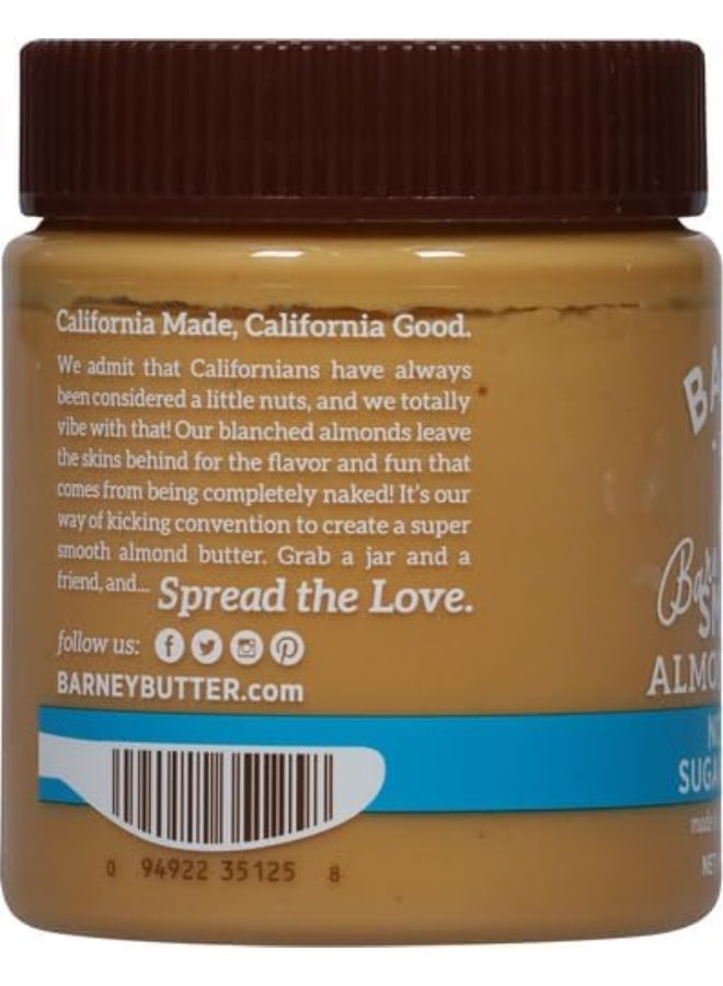 Barney Butter Almond Butter Bare Smooth No Added Sugar or Salt, Skin-Free Almonds 10oz (284g) - Image 2